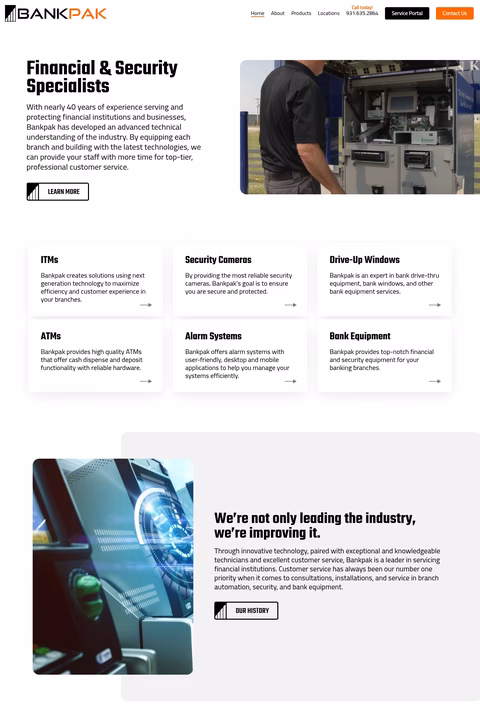 Bankpak Homepage 1440px