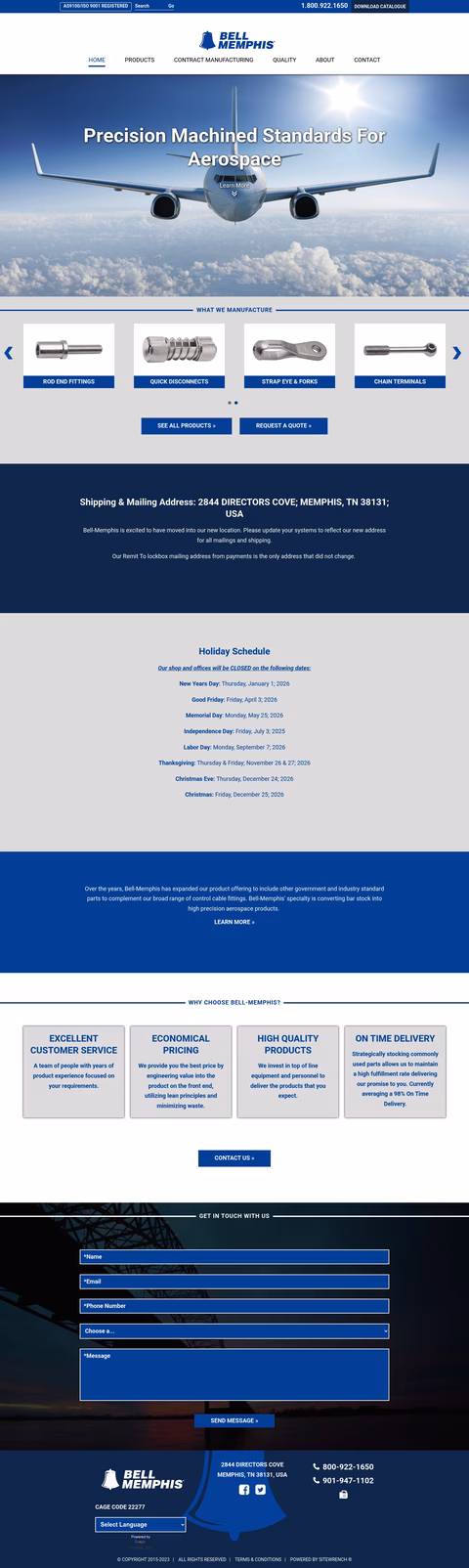 Bell-Memphis Homepage 1440px