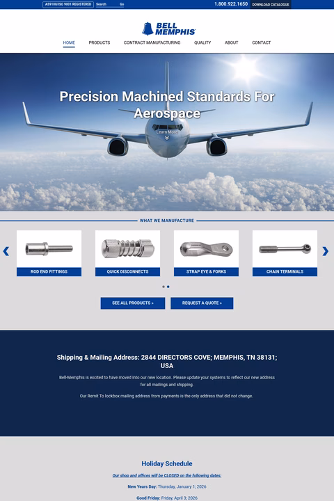 Bell-Memphis Homepage 1440px