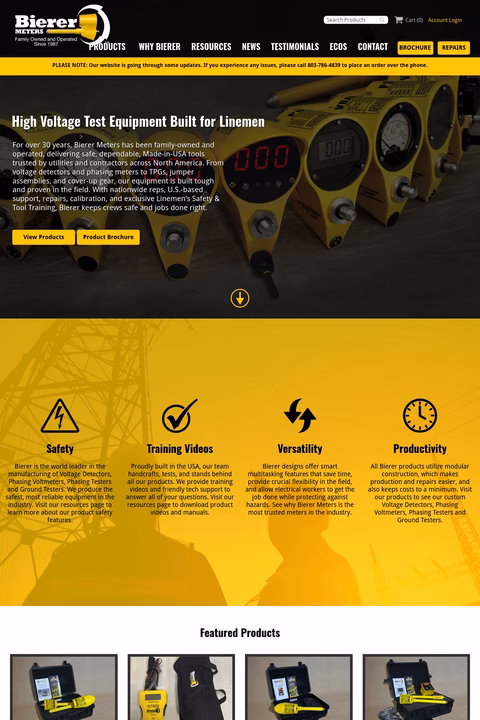 Bierer-Meters Homepage 1440px