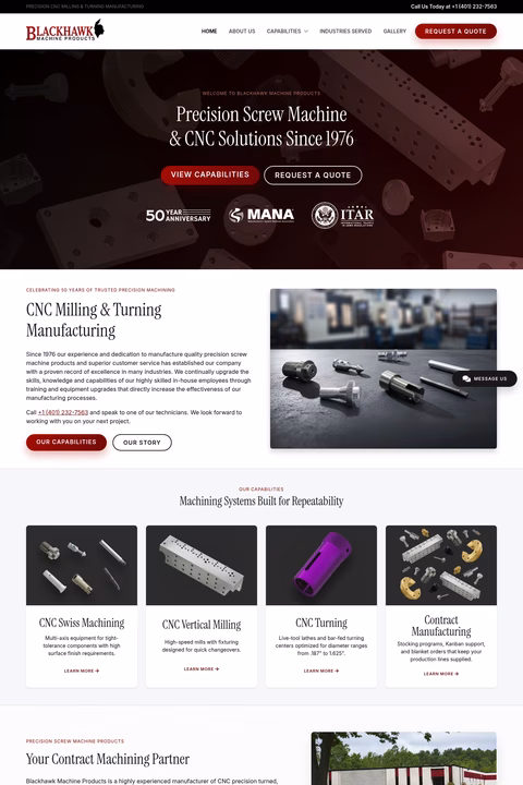 Blackhawk-Machine-Products Homepage 1440px