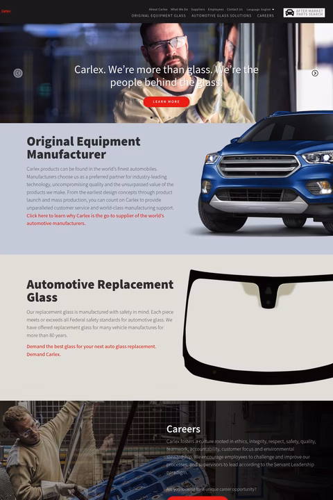 Carlex-Glass-America Homepage 1440px