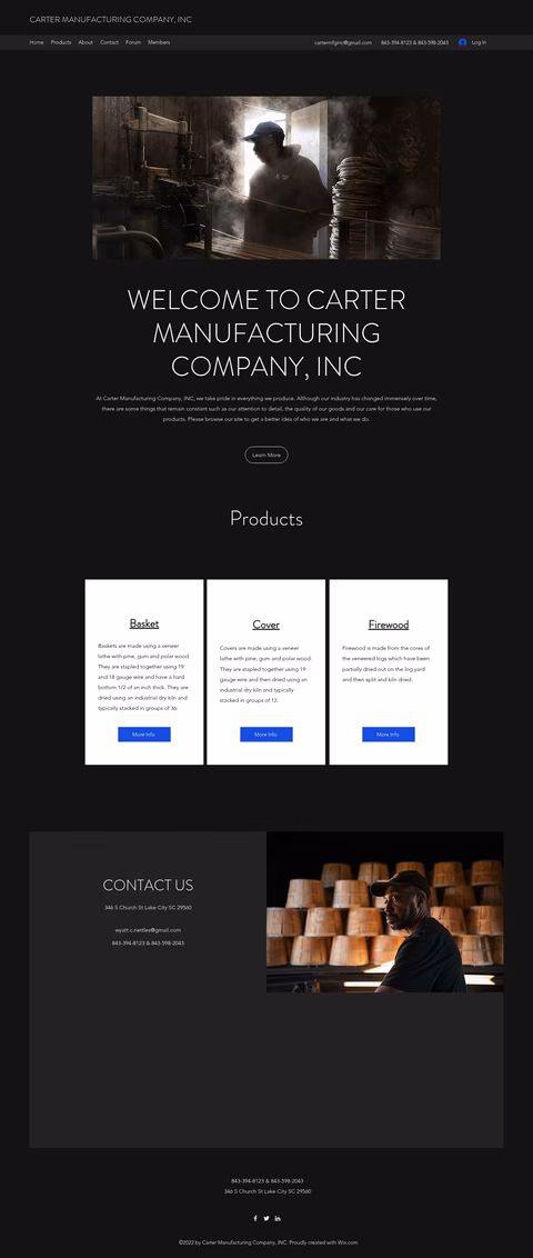 Carter-Manufacturing-Company Homepage 1440px