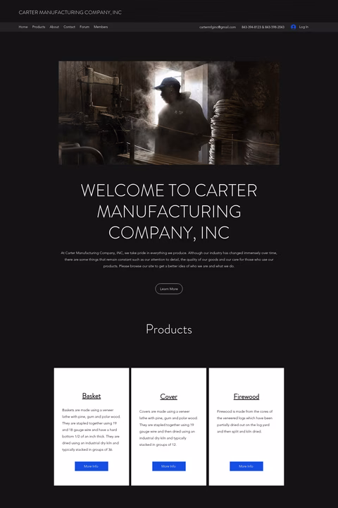 Carter-Manufacturing-Company Homepage 1440px