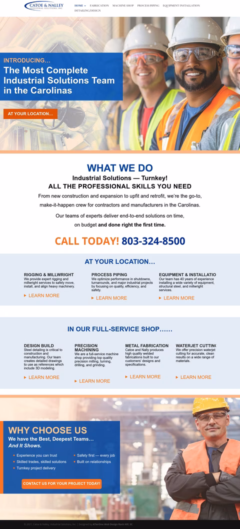 Catoe-Nalley-Industrial-Solutions Homepage 1440px