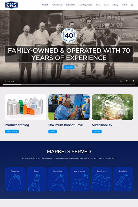Cks-Packaging Homepage 1440px