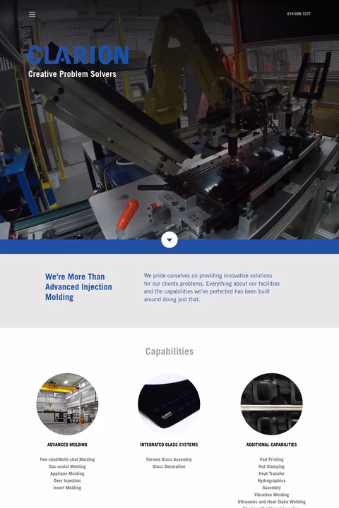 Clarion-Technologies Homepage 1440px
