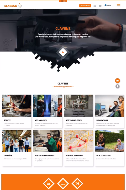 Clayens Homepage 1440px