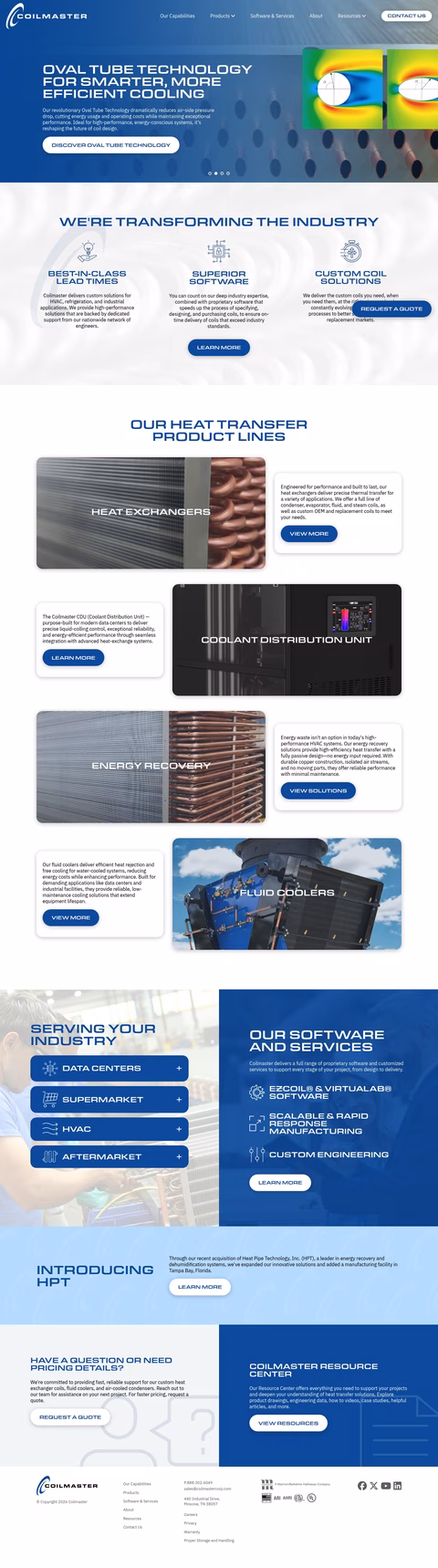 Coilmaster Homepage 1440px