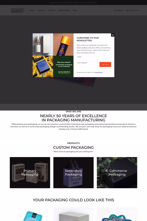 Contempo-Card-Company Homepage 1440px