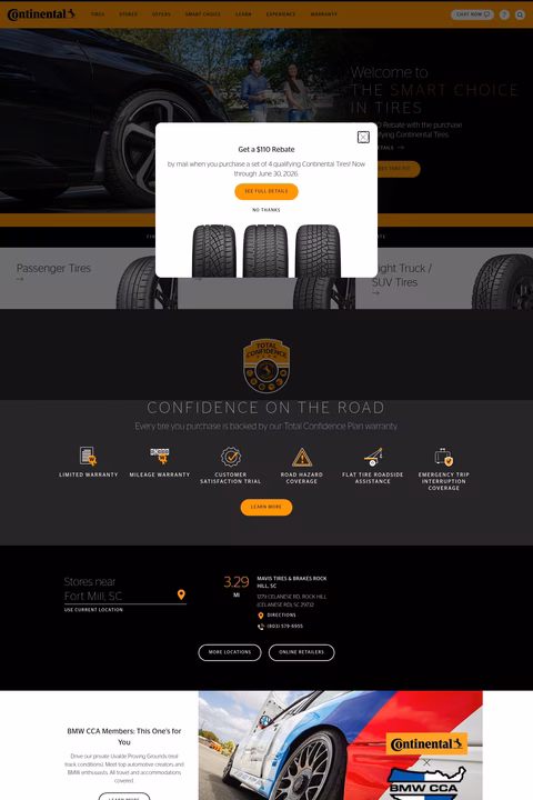 Continental-Tire Homepage 1440px