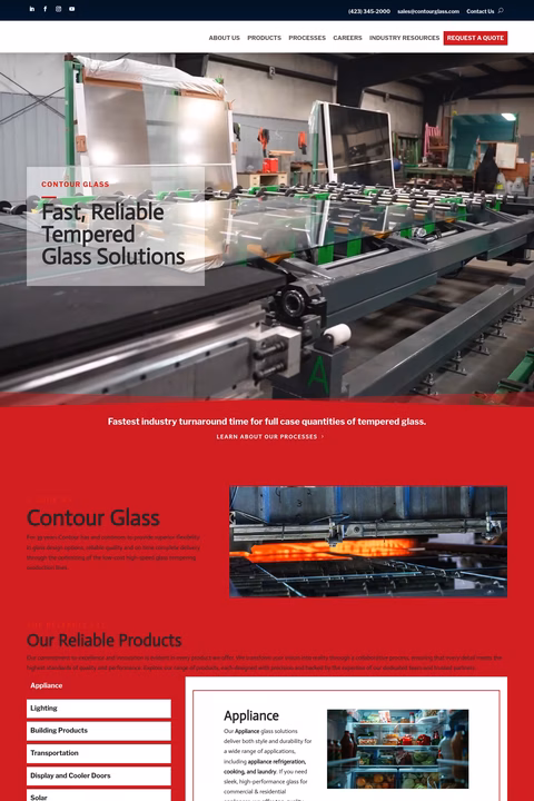 Contour-Glass Homepage 1440px