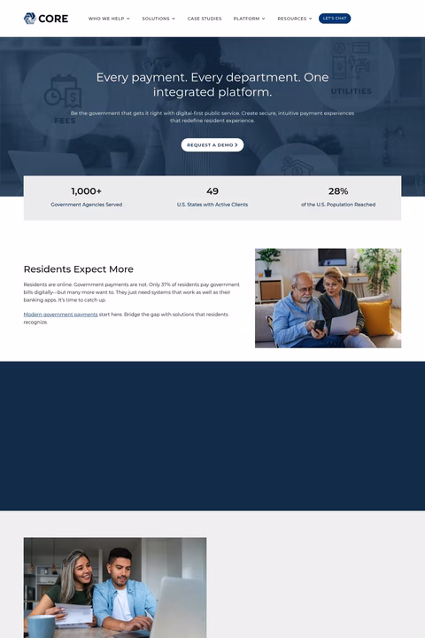 Core-Business-Technologies Homepage 1440px