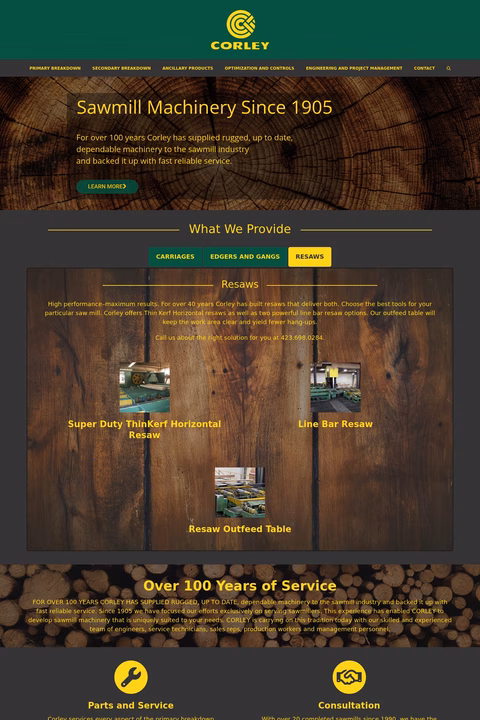 Corley-Manufacturing Homepage 1440px
