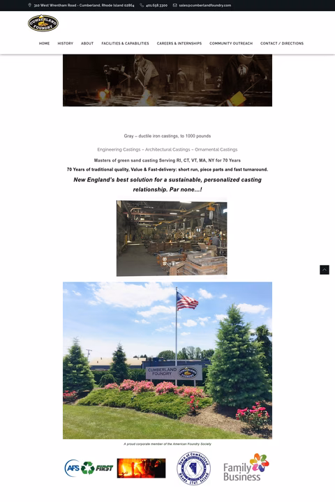 Cumberland-Foundry Homepage 1440px
