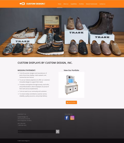 Custom-Design-Inc Homepage 1440px