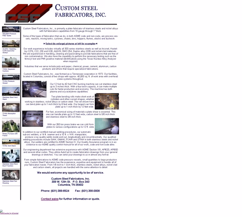 Custom-Steel-Fabricators Homepage 1440px