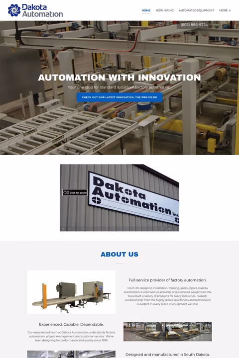 Dakota-Automation Homepage 1440px
