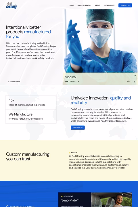 Dell-Corning Homepage 1440px