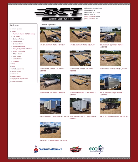 Dell-Rapids-Custom-Trailers Homepage 1440px