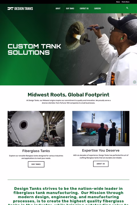 Design-Tanks Homepage 1440px