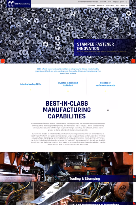 E-E-Manufacturing-Company Homepage 1440px