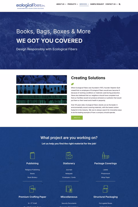 Ecological-Fibers Homepage 1440px