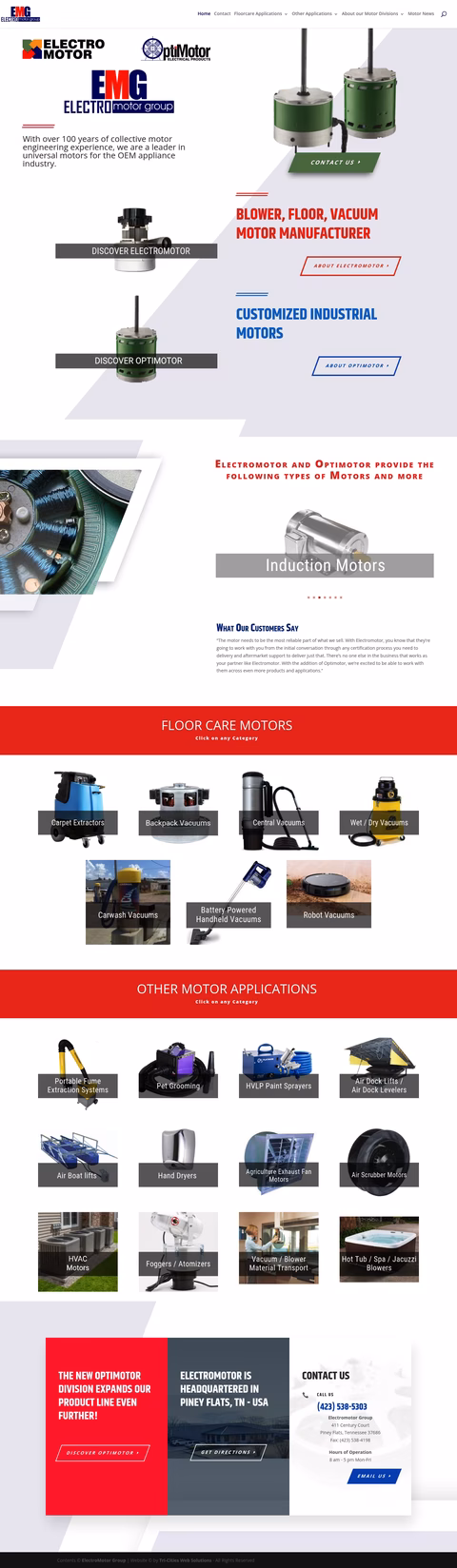 Electro-Motor-Group Homepage 1440px