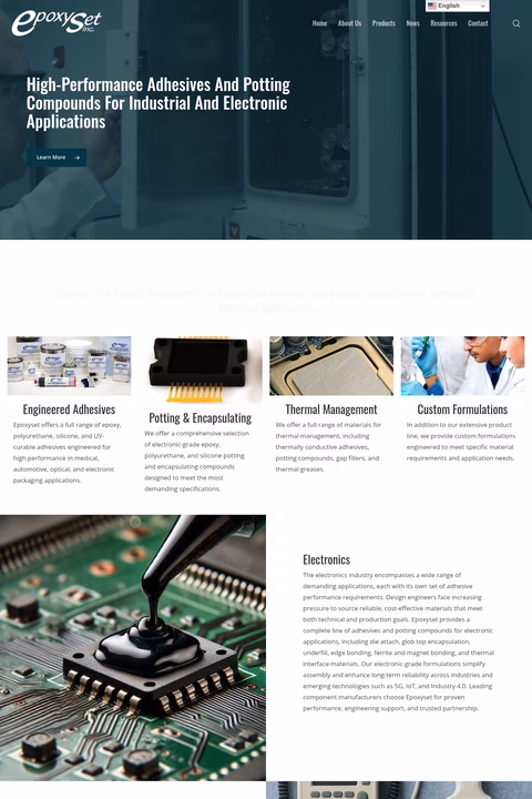 Epoxyset-Inc Homepage 1440px