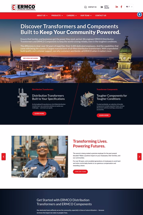 Ermco-Distribution-Transformers Homepage 1440px