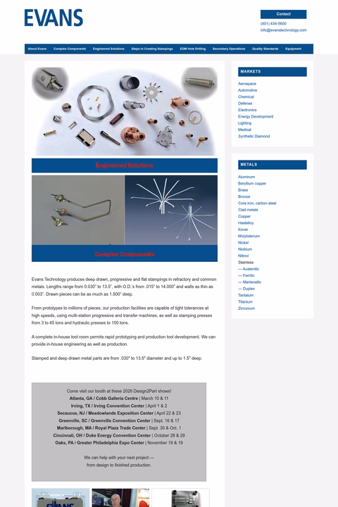 Evans-Technology Homepage 1440px