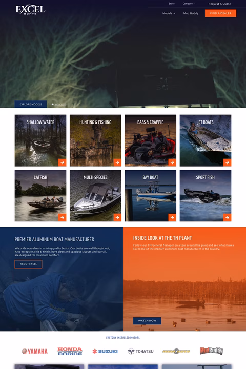 Excel-Boats Homepage 1440px