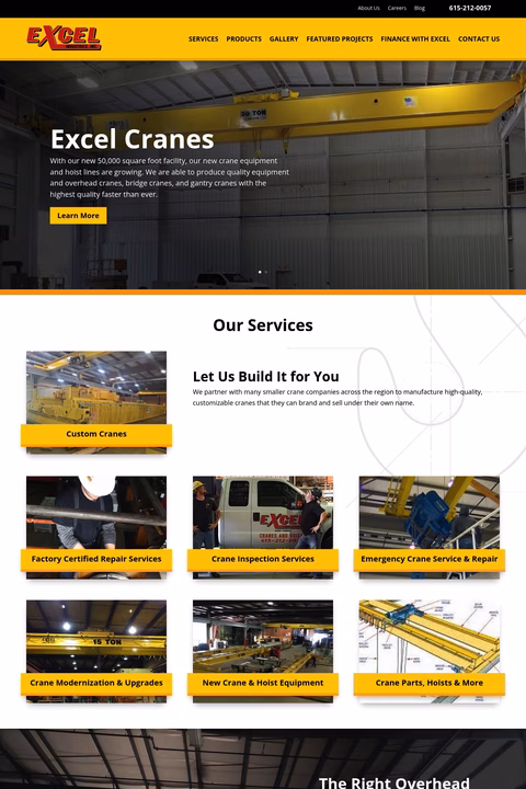 Excel-Industries Homepage 1440px