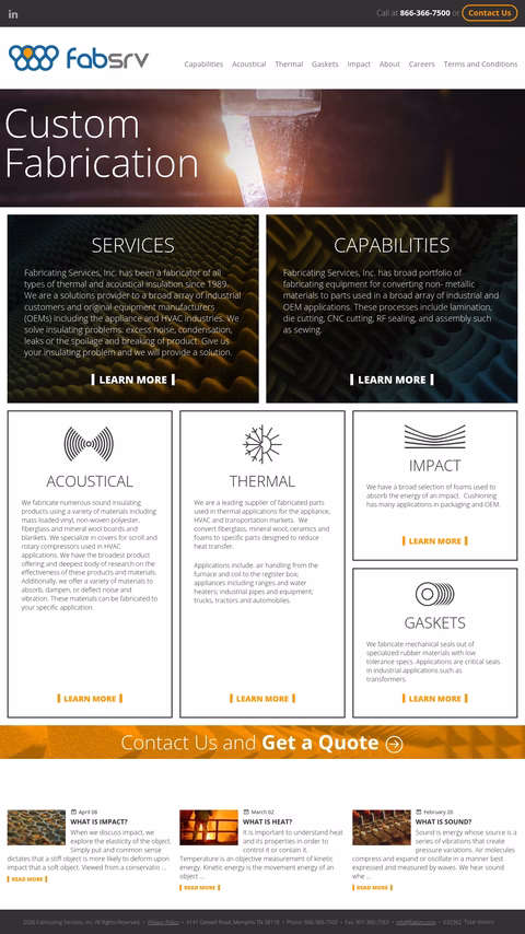 Fabricating-Services Homepage 1440px