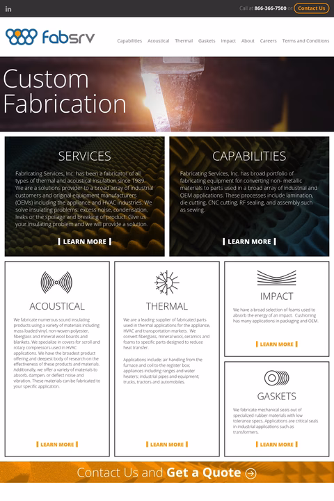 Fabricating-Services Homepage 1440px