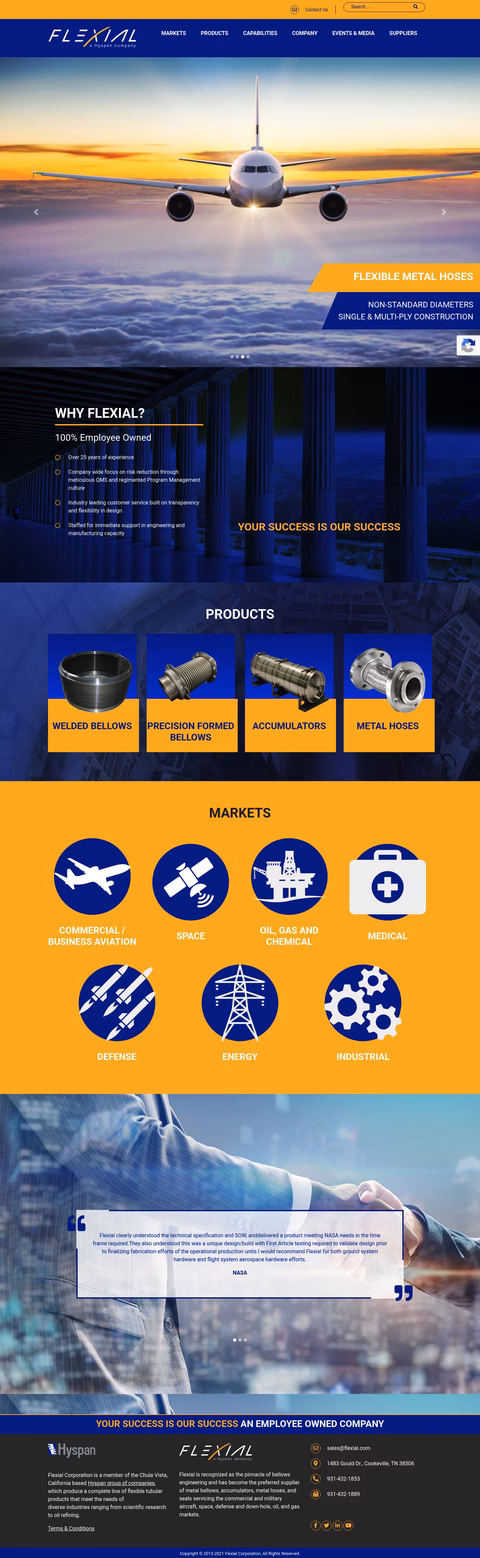 Flexial-Corporation Homepage 1440px