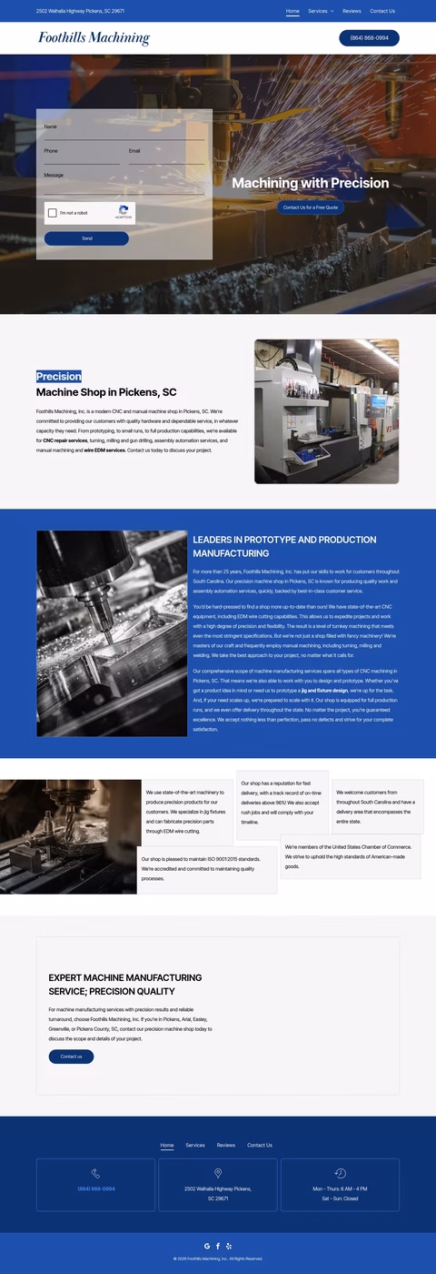 Foothills-Machining Homepage 1440px