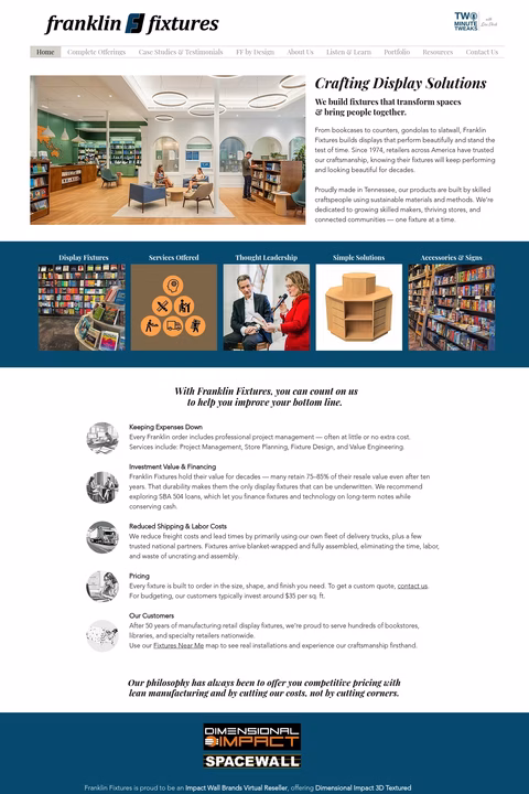 Franklin-Fixtures Homepage 1440px