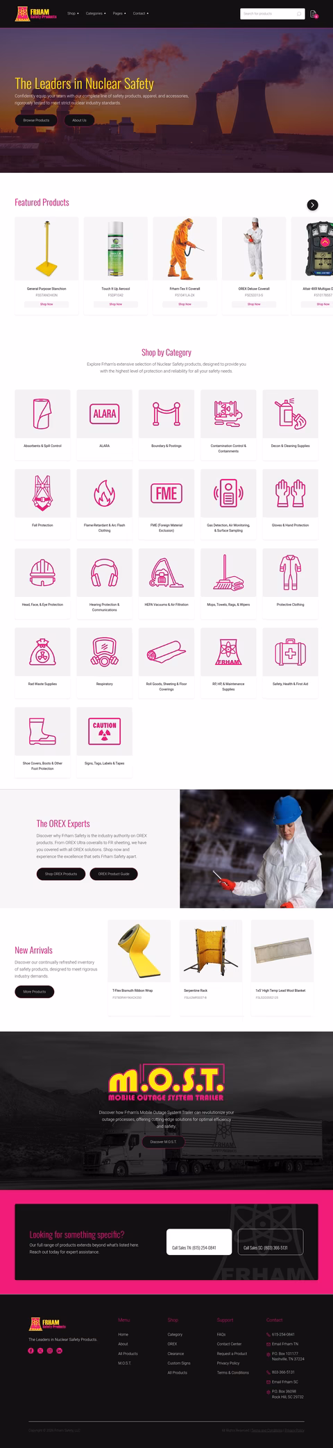 Frham-Safety-Products Homepage 1440px