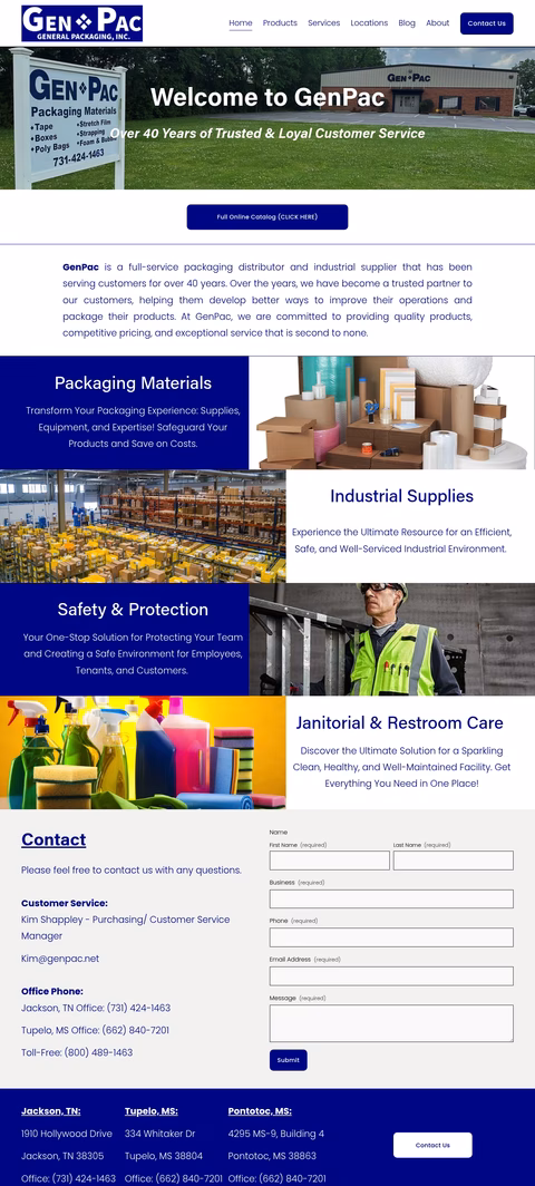 General-Packaging Homepage 1440px
