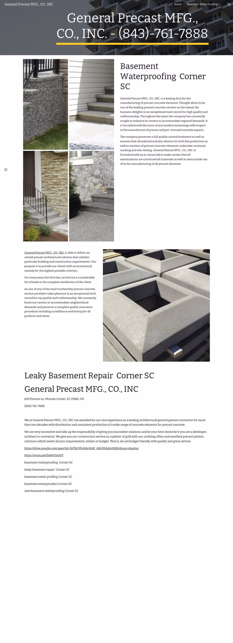 General-Precast-Manufacturing-Company View/Generalprecastmfgcoinc/Home 1440px