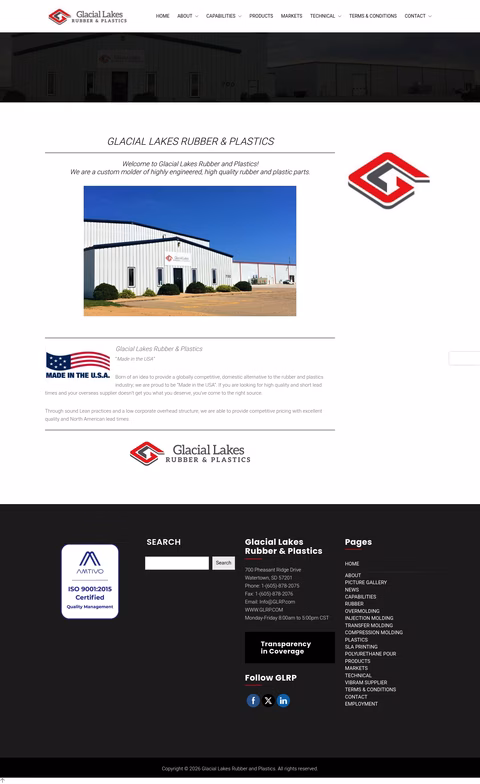 Glacial-Lakes-Rubber-Plastics Homepage 1440px