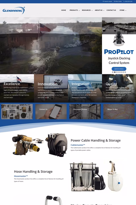 Glendinning-Products Homepage 1440px