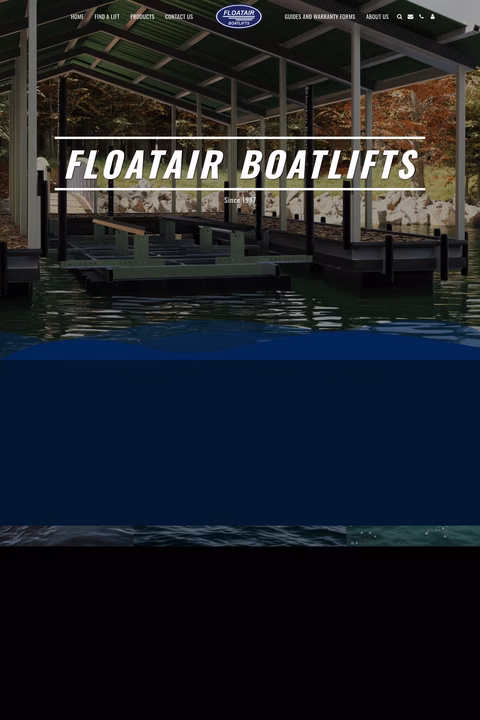 Floatair-Boatlifts Homepage 1440px