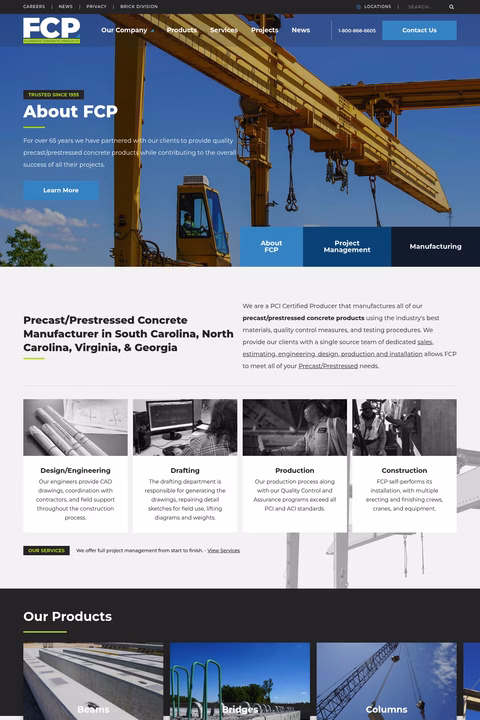 Florence-Concrete-Products Homepage 1440px