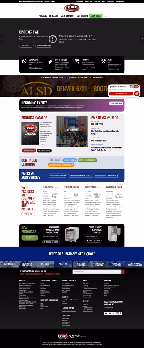 Food-Warming-Equipment-Company Homepage 1440px