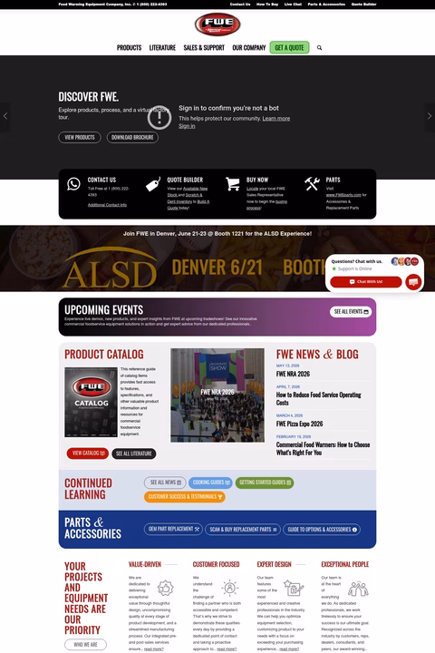 Food-Warming-Equipment-Company Homepage 1440px
