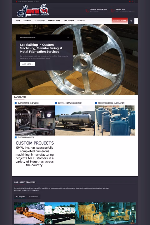 Gmw-Fabrication-Machining Homepage 1440px