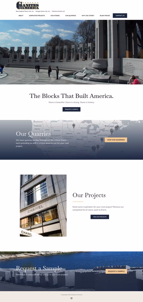 Granites-Of-America Homepage 1440px