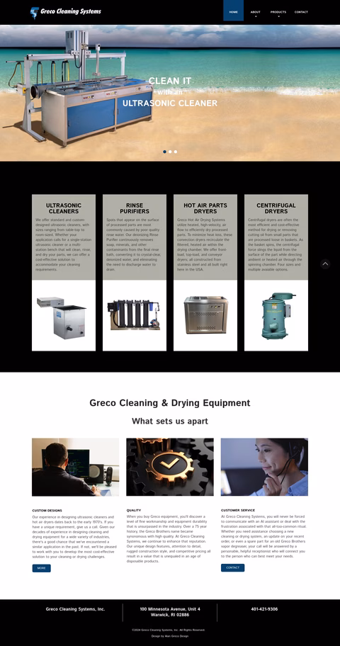 Greco-Cleaning-Systems Homepage 1440px